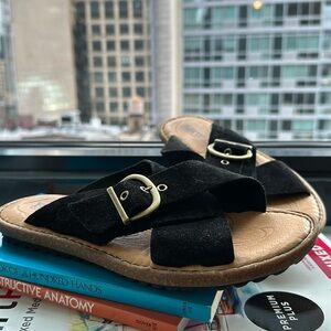 Born Large Buckle Sandals